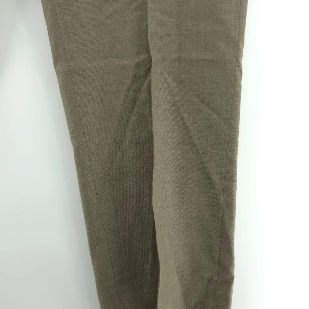 Jos A Bank Mens Traveler Pants Wool Blend Brown 40x32 Slim Fit Wrinkle Resistant